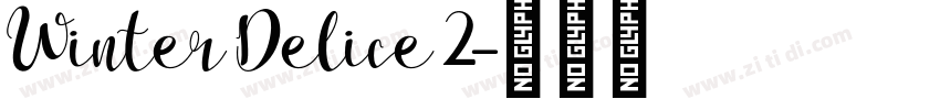 Winter Delice 2字体转换